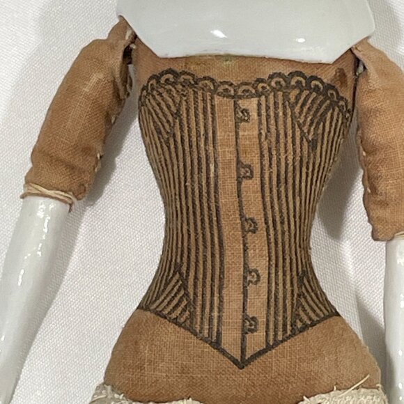 HERTWIG GERMAN ANTIQUE CHINA DOLL c.1880, Genuine - Picture 10 of 16